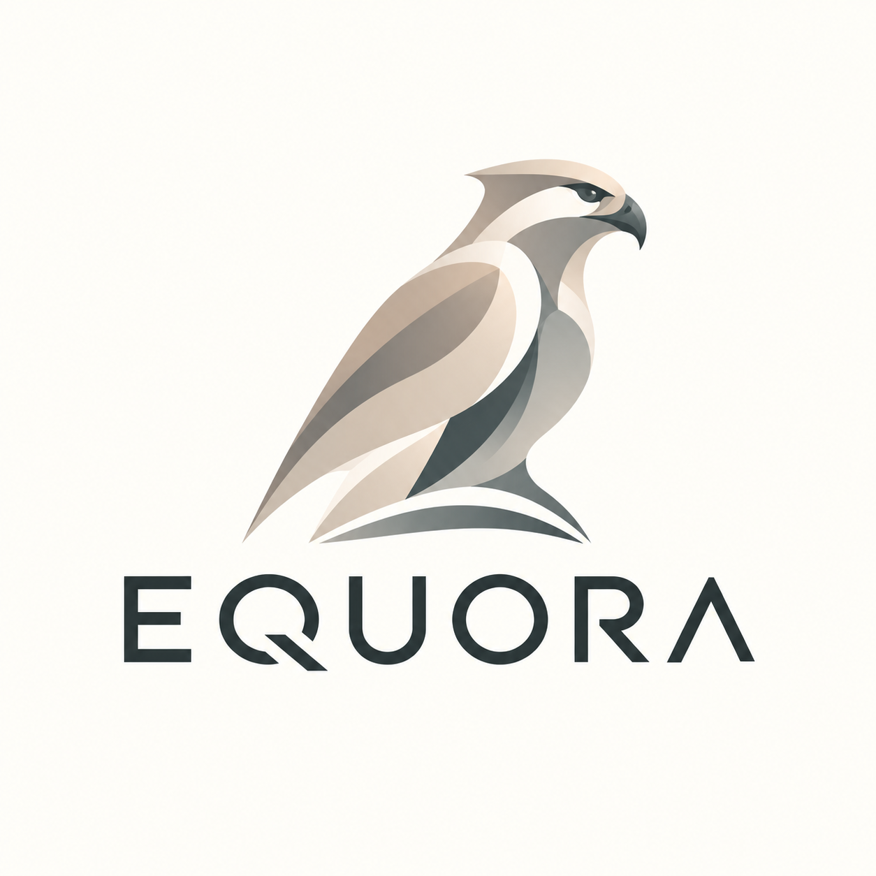 The Equora falcon, looking toward the horizon